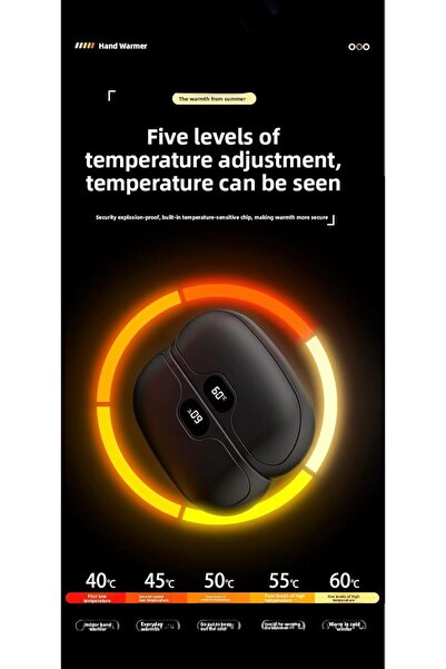 Blue Ocean Rechargeable Hand Warmer with Long-Lasting Battery Life