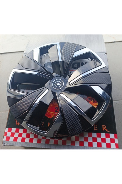 Universal Opel Vectra Uyumlu 16 inç Krom Çıtalı Jant Kapağı 4'lü Takım Amblem...