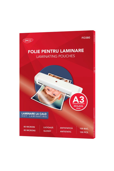 daço Folie laminare A3 80 microni 100/top DACO FO380