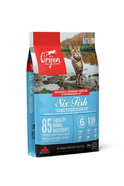 Orijen طعام القطط الجاف للبالغين من سيكس فيش - 340 غرام