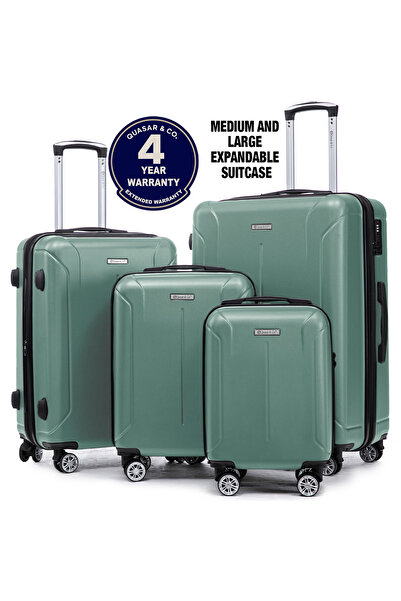 Quasar & Co. Set of 4 trolleys XS/S/M/L, hand/check luggage, 4-wheeled, ABS, ...