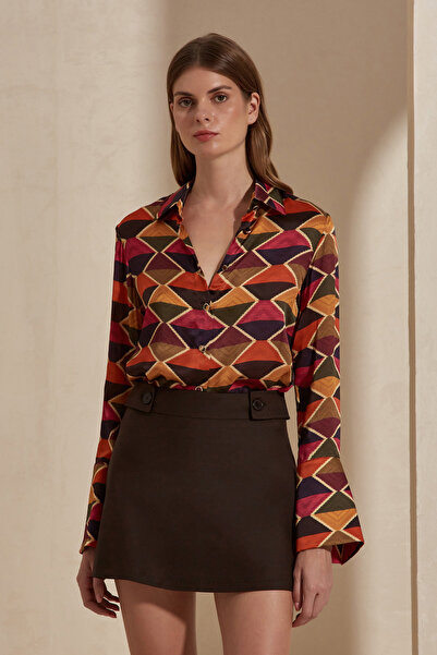 Dahlia Bianca Alice İpek Gömlek