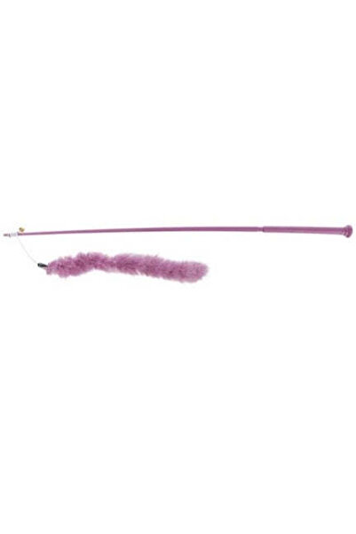 Trixie Play Rod XXL with Feather Boa - PINK/65CM