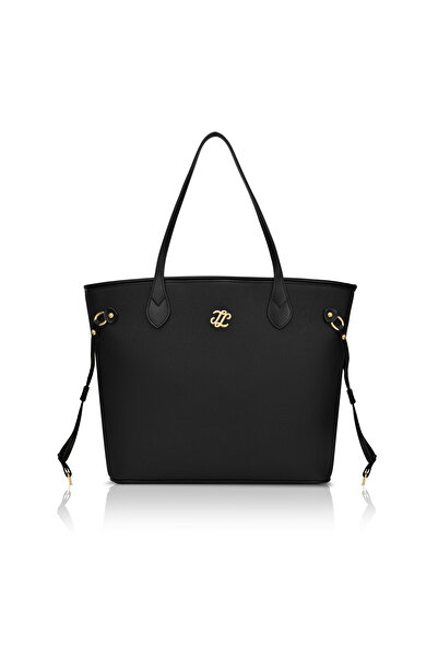 LAVIE SIGNATURE Canva Laptop Tote (Black)