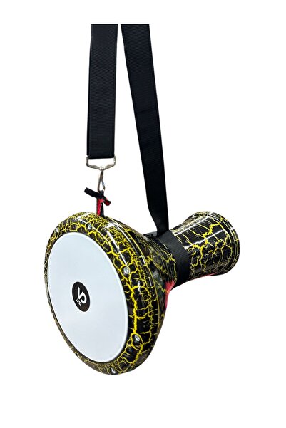 Vatan Sarı Çatlak Darbuka | Alüminyum Döküm | Askı + Kılıf + Alyan Anahtarı H...