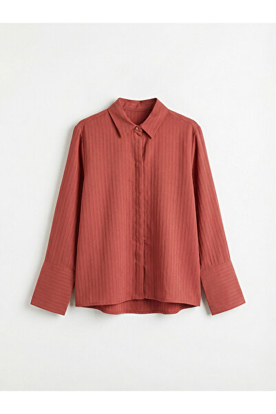 LC Waikiki Coral Textured Women's Shirt