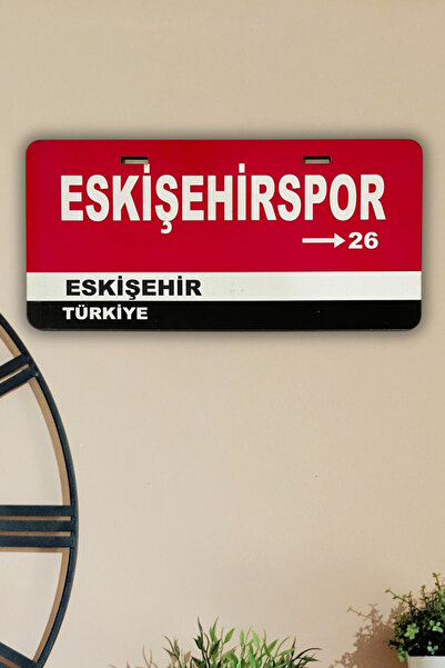 DURUSA Eskişehirspor Tabelası , Araba Plakası, MDF Dekoratif Taraftar Ürünü ,...