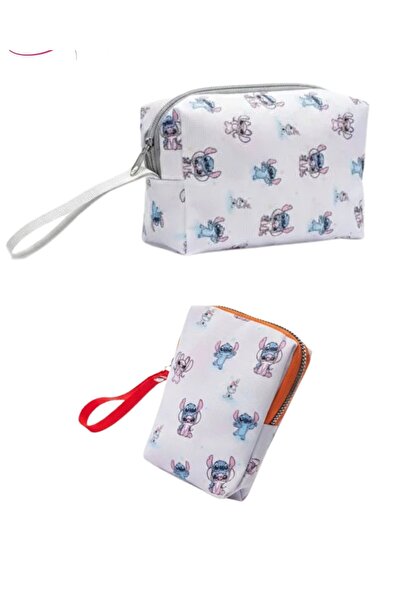 TATA CRAFT Makyaj Hijyen Ped Çanta Seti 2'li Set Astarsız Fermuarlı Kozmetik ...