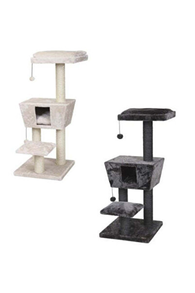 Ebi Scratching Tree Trend New Jersey for Cats - CREME/48X48X114CM