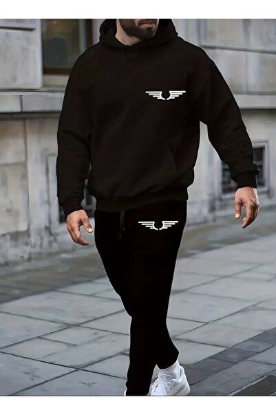 LAND MODA Set cu hanorac și pantaloni de trening - Stil confortabil de îmbrăc...