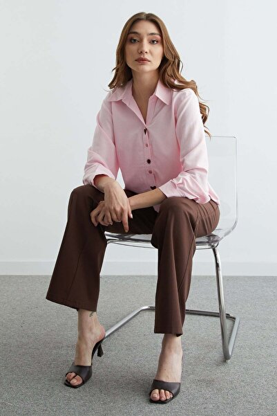 Fulla Moda Heart and Sun Embroidered Casual Shirt