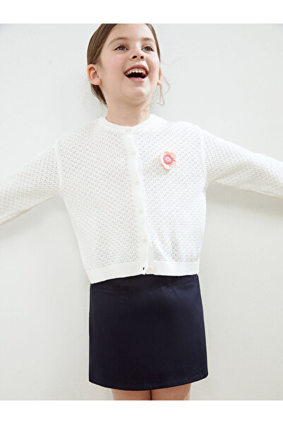 LC Waikiki Cardigan de tricotat pentru fete Özmarka New Season guler rotund