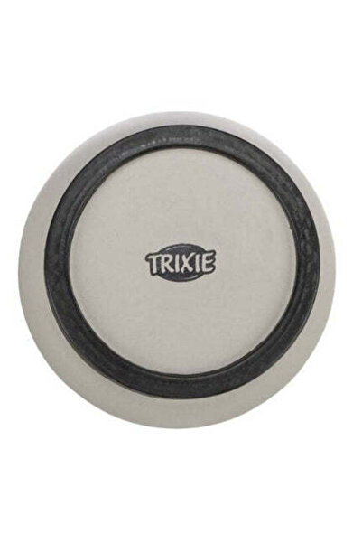 Trixie وعاء طعام للكلاب مصنوع من السيراميك مع شريط مطاطي - أزرق فاتح/11 سم
