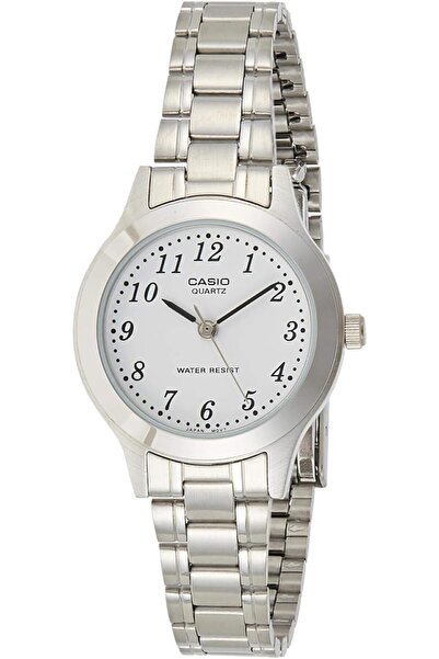 Casio Womens Quartz Watch, Analog Display and Leather Strap