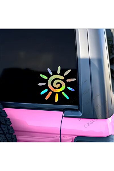 ÖZGÜL REKLAM Kompakt Güneş Temalı sticker pinterest bohem Araba sticker / Mot...