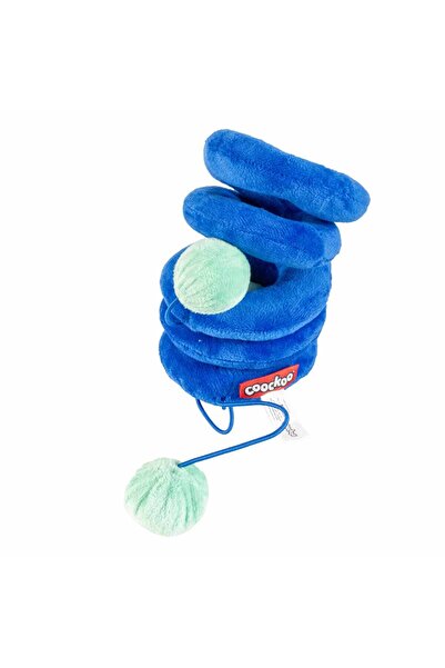 Ebi لعبة قطط كوكو تويستر القطيفة - أزرق/36×10×10 سم