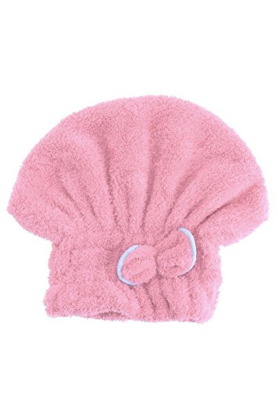 zola Πετσέτα τουρμπάνι, γρήγορο στέγνωμα, πολυεστέρας, 24x19 cm, ροζ