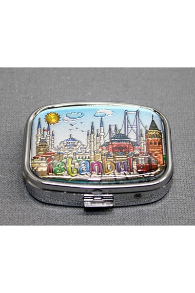 byhodi Istanbul themed medicine box keychain aaalk4350