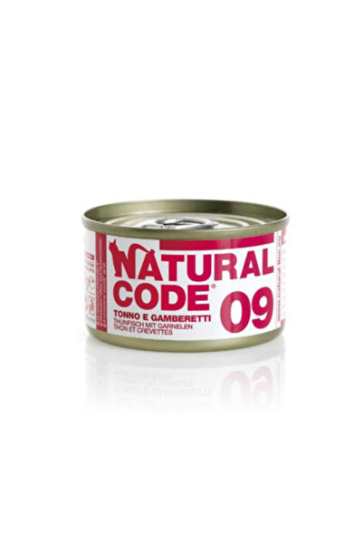 Natural Code 09 طعام رطب للقطط بنكهة التونة والروبيان - 85 غرام