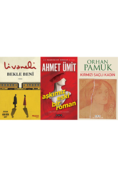 Can Yayınları BEKLE BENİ + Aşkımız Eski Bir Roman + Kırmızı Saçlı Kadın 3 Kit...