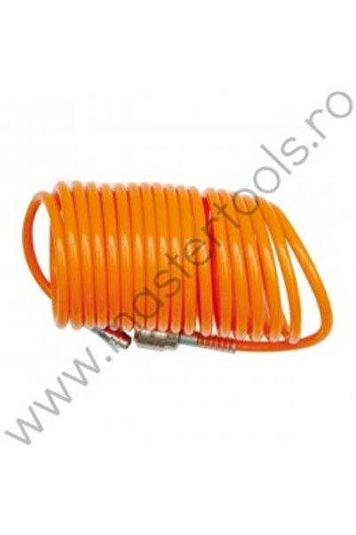 Vorel Spiral Air Hose, 1/4" Coupling, 10 m Length