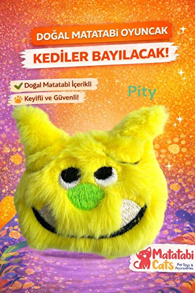 MATATABİ CATS Pi̇ty Plush Cat Toy – Durable, Fun Toy for Cats with Matatabi C...