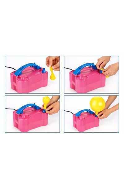 ATLT ATLANTİS ÇİFT ÇIKIŞLI BALON ŞİŞİRME MAKİNASI ELEKTİRİKLİ BALON POMPASI ŞİŞİRME ALETİ FİŞLİ 73005