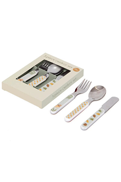 Generic Cutlery Set Animal Craddle Kids Stainless Steel Set