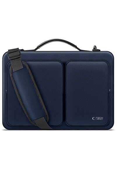 Tech-Protect Navy Blue Laptop Bag 13/14" with Shoulder Strap