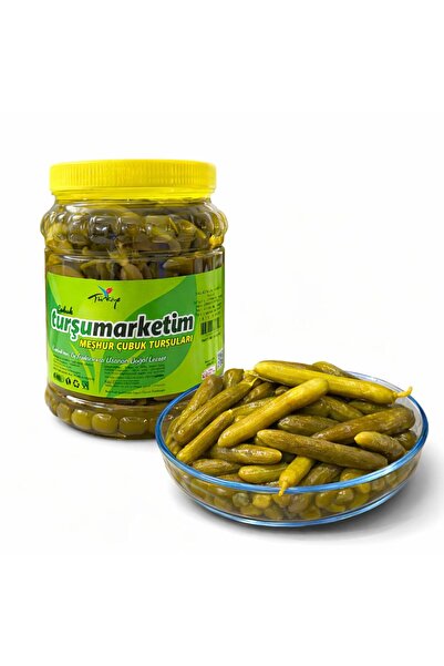 Tursumarketim Doğal Çubuk Salatalık Turşu No(1) | Ev Yapımı Turşu Satışı 2 Kg