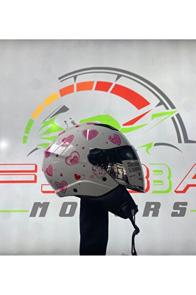 Sway FİBBA Sw 765 Enjoy Heart Pink Yarım Kask