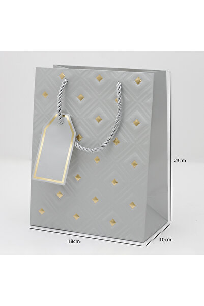 Generic 12 pieces of gold-plated silver-colored decorative gift bags