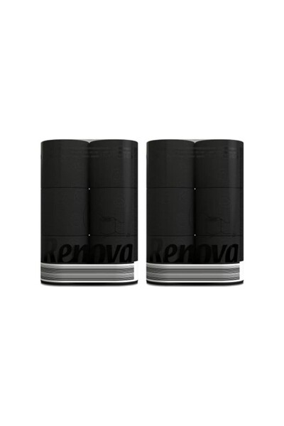 Renova Hârtie igienică Black Label, 3 straturi, extra moale, culoare neagră, ...