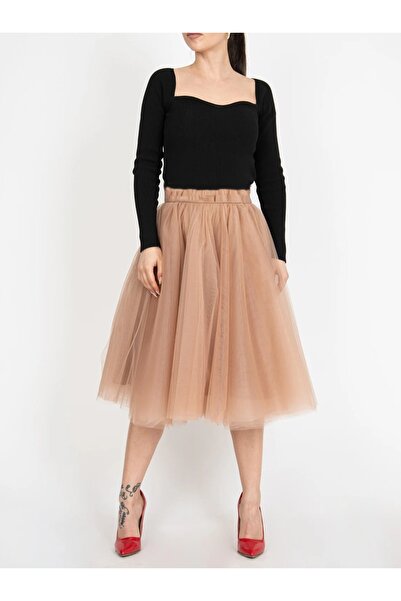 SUNEH Taba 3 στρώσεις 65 εκ. μήκος Χνουδωτή γυναικεία φούστα Tutu Φούστα από ...