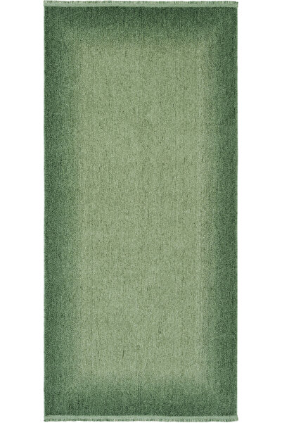 Cool Halı Zerina Yeşil Yumuşak Pamuk Taban Düz Renk Dört Mevsim Modern Siline...