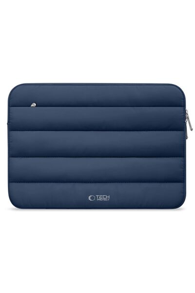 Tech-Protect Fluffy Laptop Sleeve, 15/16 inch, Navy, Shock-Absorbing, Plush L...