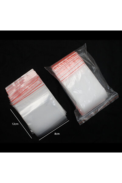 Generic 200 pieces of resealable plastic bags, clear color