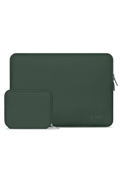Tech-Protect NeoSlim Laptop & Accessory Sleeve Set 15-16 inch Green