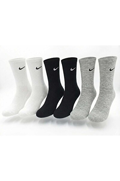 NoNameStore7 Set of unisex long ribbed socks, 6 pairs,