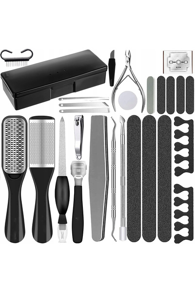 zola Pedicure set, 26 pieces, nail file, heel file, nail file and other acces...