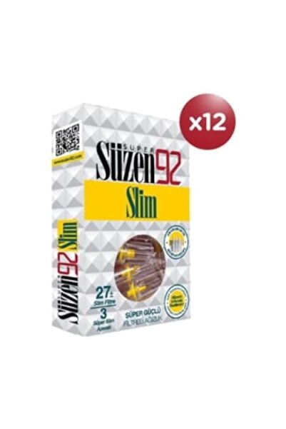 Süzen Suzen92 Класически филтър за цигари – За многократна употреба, 7.9 мм –...