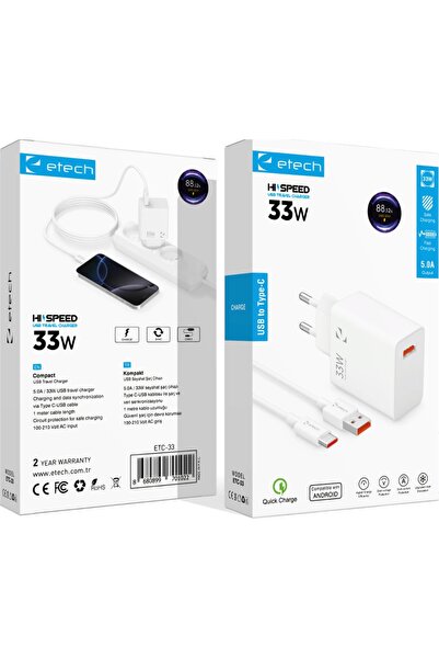 USB to TYPE-C HIZLI ŞARJ ALETİ