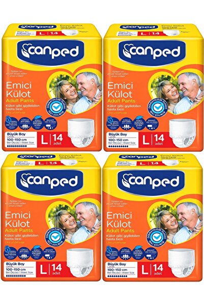 Canped Emici Külot Büyük L (Large) 56 Adet Hasta Bezi 110-150 CM