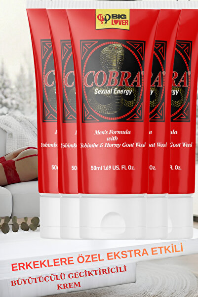 Big Lover Erkeklere Özel Büyütücülü Geciktiricili Bakım Kremi 5'li Set