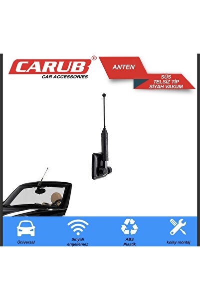 Carub Anten Süs Telsiz Tip Siyah Vakum