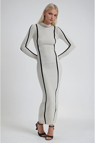 Lijuri Striped Detail Knitwear Dress 2002