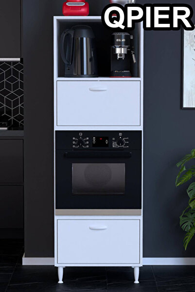 Modilayn Ankastre Uyumlu Çok Amaçlı Mutfak Dolabı – Beyaz Suntalam – Modüler ...