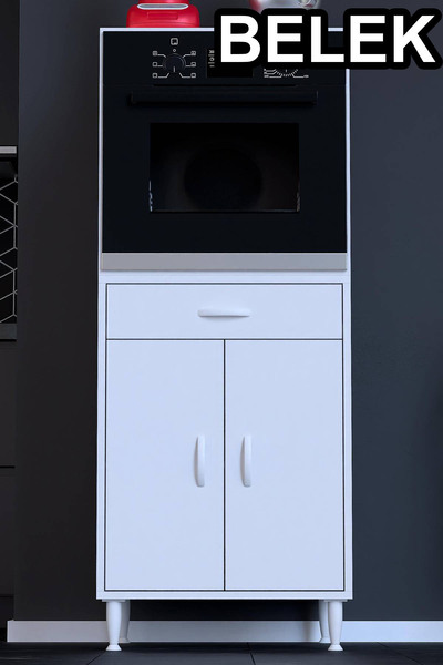 Modilayn Ankastre Uyumlu Çok Amaçlı Mutfak Dolabı – Beyaz Suntalam – Modüler ...