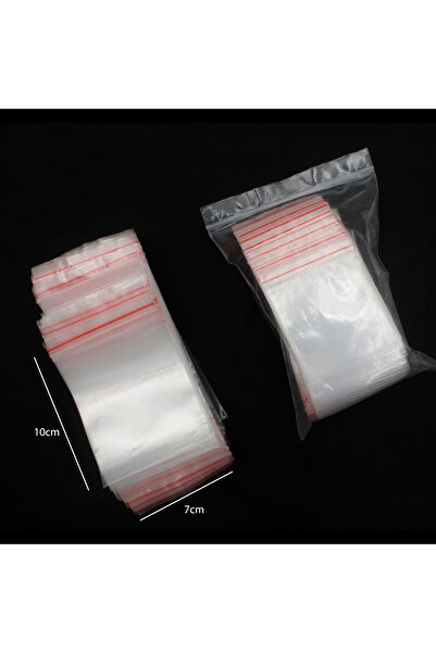 Generic 200 pieces of resealable plastic bags, clear color