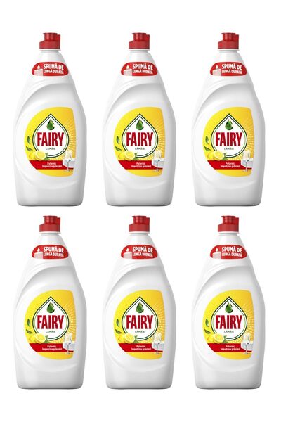 Fairy Liquid Dishwashing Detergent 750ml Lemon x6